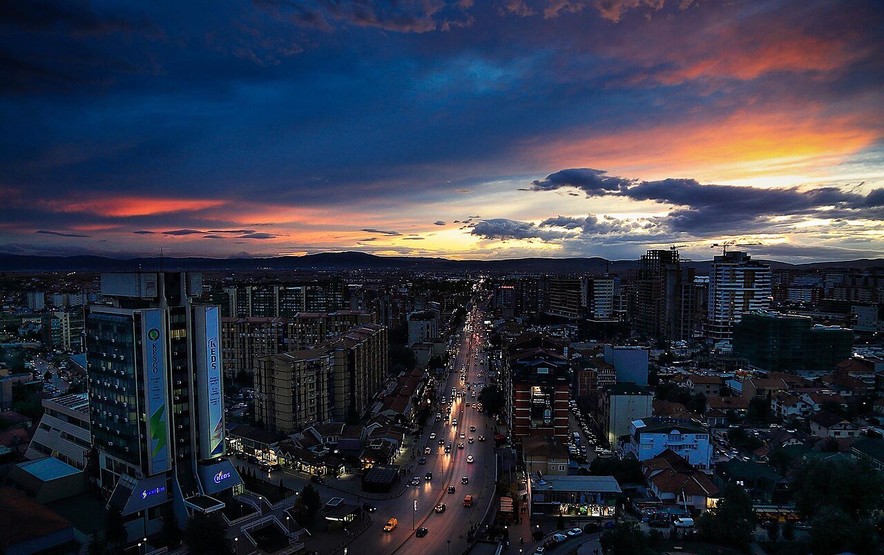 Prishtina at night